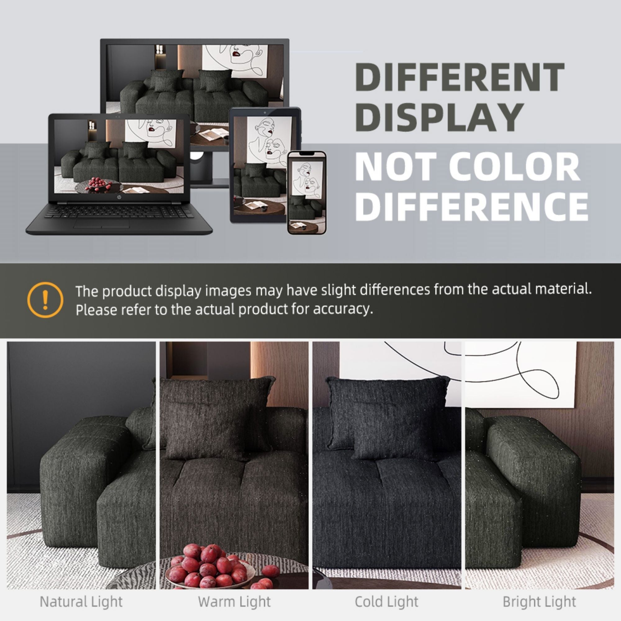 Modern Oversized Diy Combination Modular Sectional Sofa With Pillows
