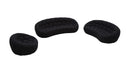 Divani Casa Yolonda - Modern Curved Black Fabric Sofa Set