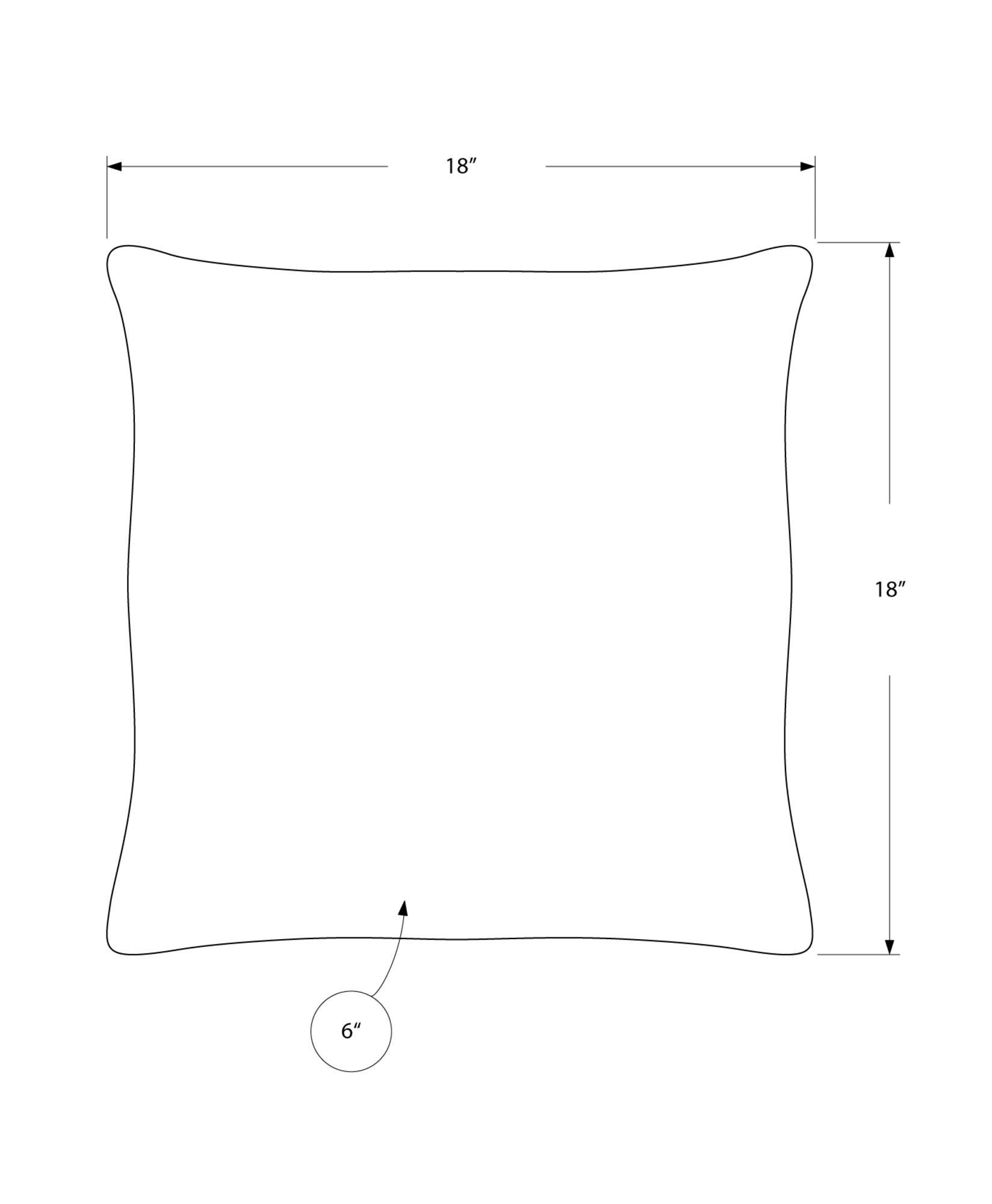 Square Pillows, Insert Included, Decorative Throw, Hypoallergenic