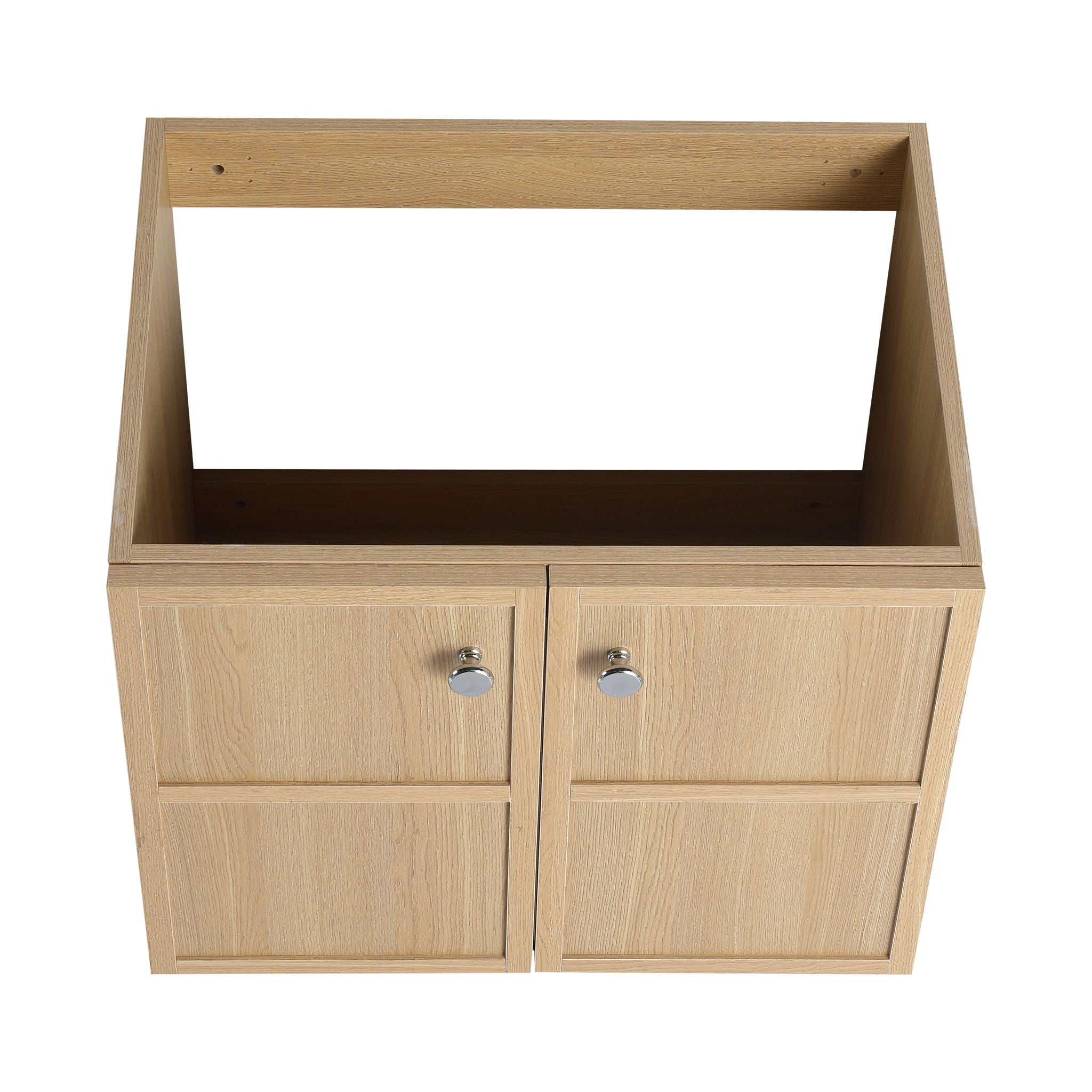 Wall Mounted Bathroom Vanity With Ceramic Sink And 2 Soft Closing Doors