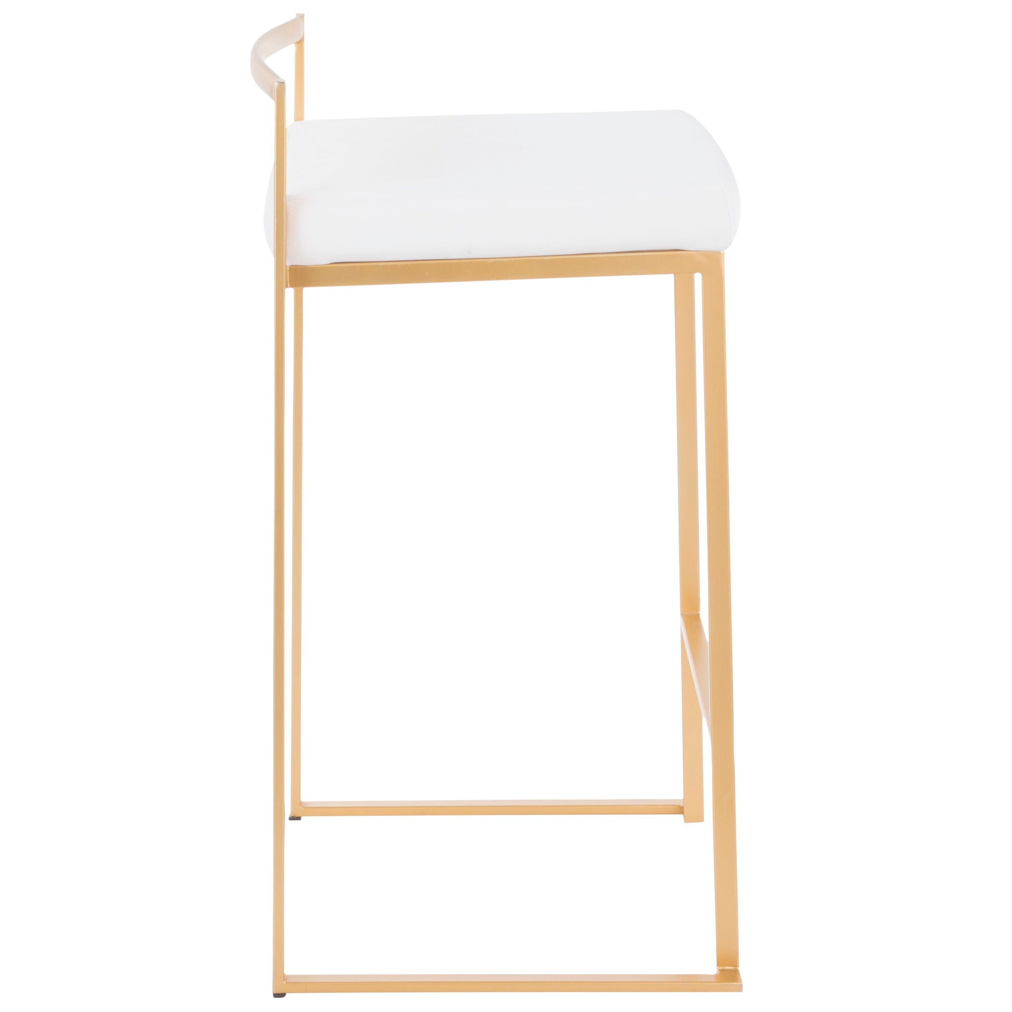 Fuji - Contemporary / Glam Design Counter Stool (Set of 2)