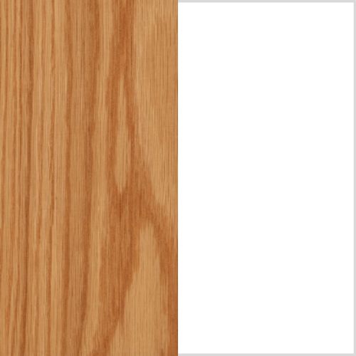 Realyn - Round End Table - White / Brown