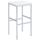 Natividad  Pub Height Bar Table Set White High Gloss