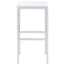Natividad  Pub Height Bar Table Set White High Gloss