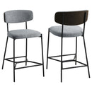 Elison Pub Height Bar Stool Grey (Set of 2)