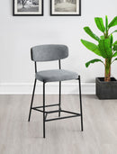 Elison Pub Height Bar Stool Grey (Set of 2)