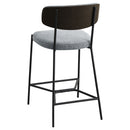 Elison Pub Height Bar Stool Grey (Set of 2)