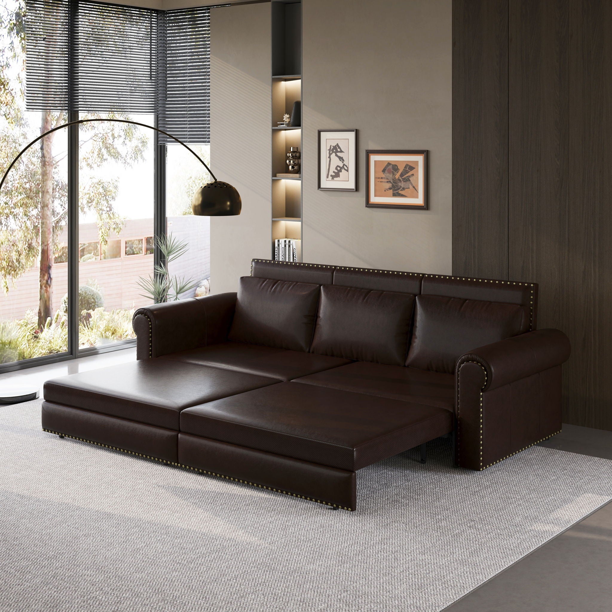 Chesterfield Sofa & Pull Out Bed