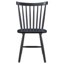 Hollyoak Windsor Wood Dining Side Chair Black (Set of 2)