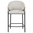 Chadwick Fabric Upholstered Bar Chair Beige (Set of 2)