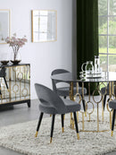 Lindsey Upholstered Dining Side Chair Black (Set of 2)