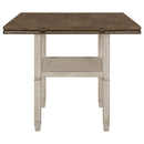 Sarasota  Drop Leaf Counter Dining Set Rustic Cream