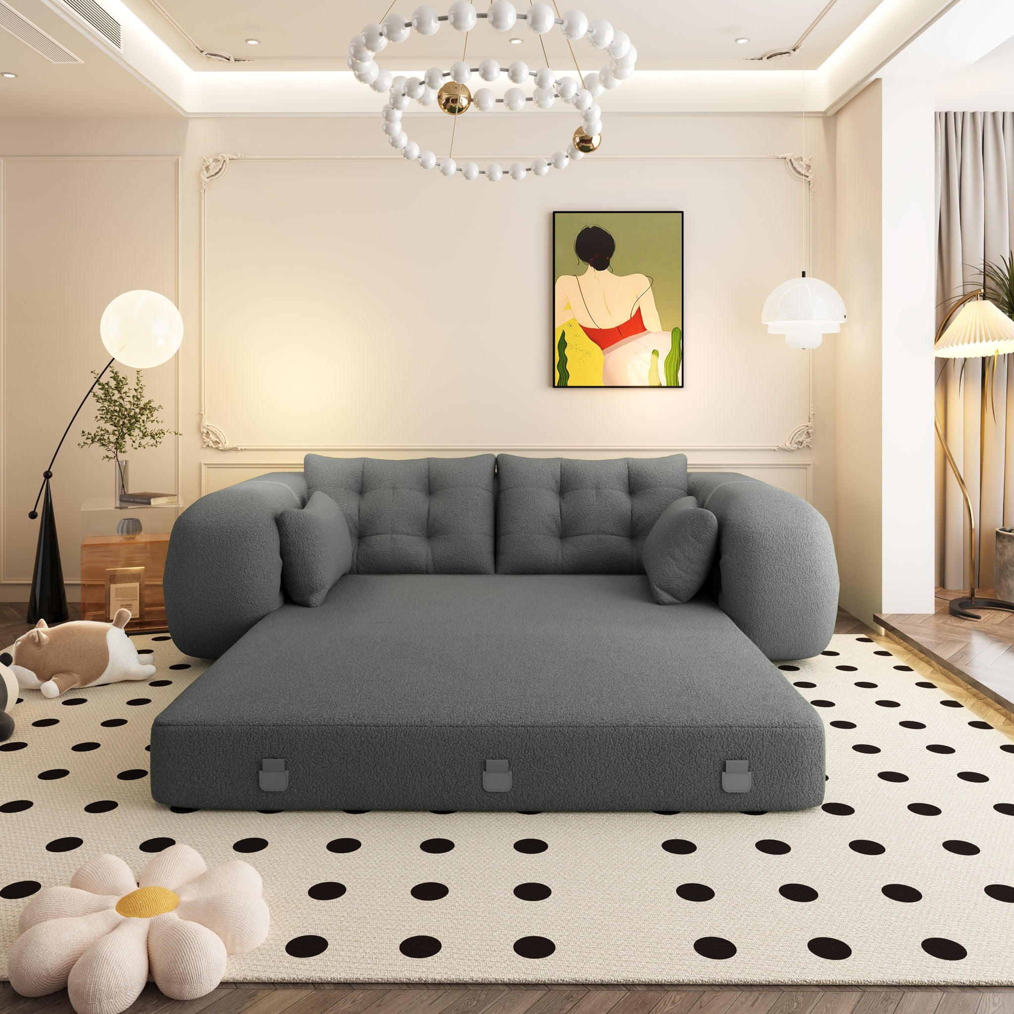Human Dog Bed, Multi Functional Foldable Sofa Bed, 3 In 1