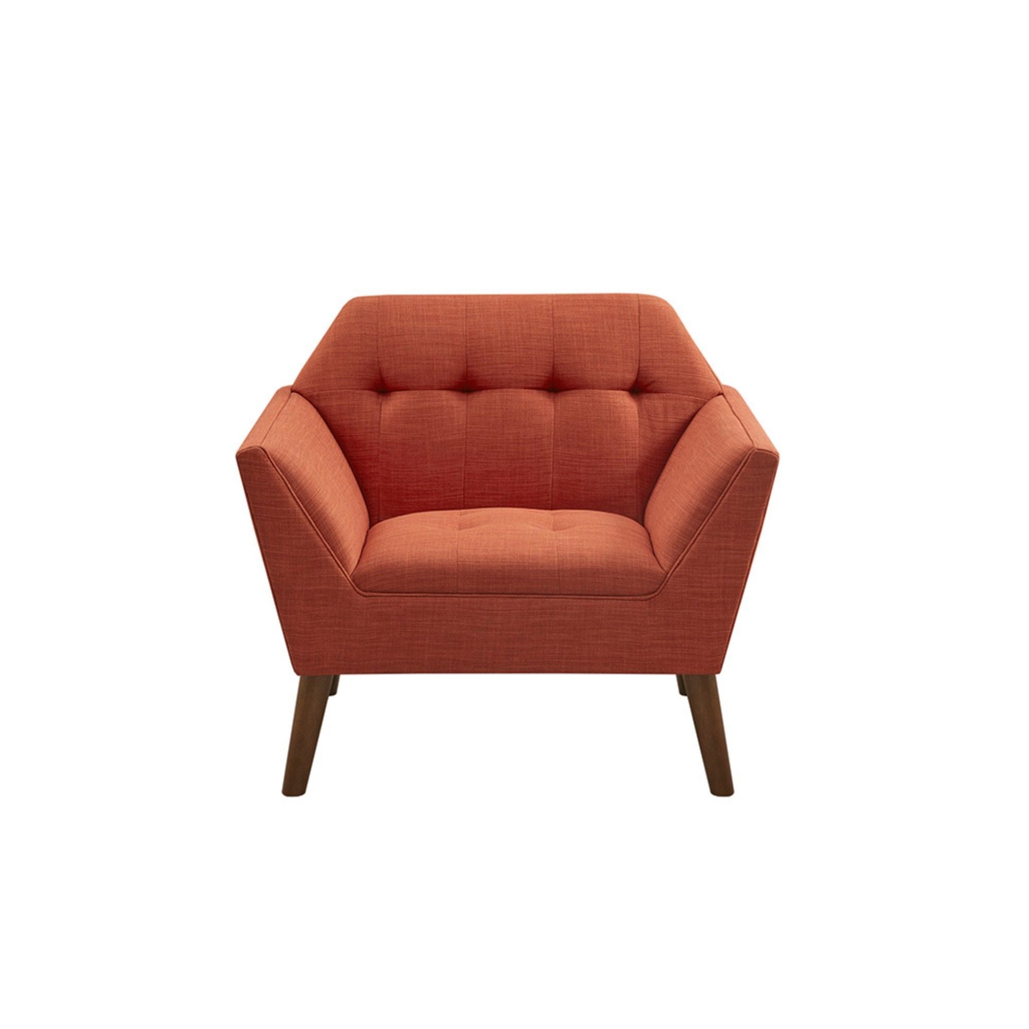 Modern Lounge Chair With Button Tufting