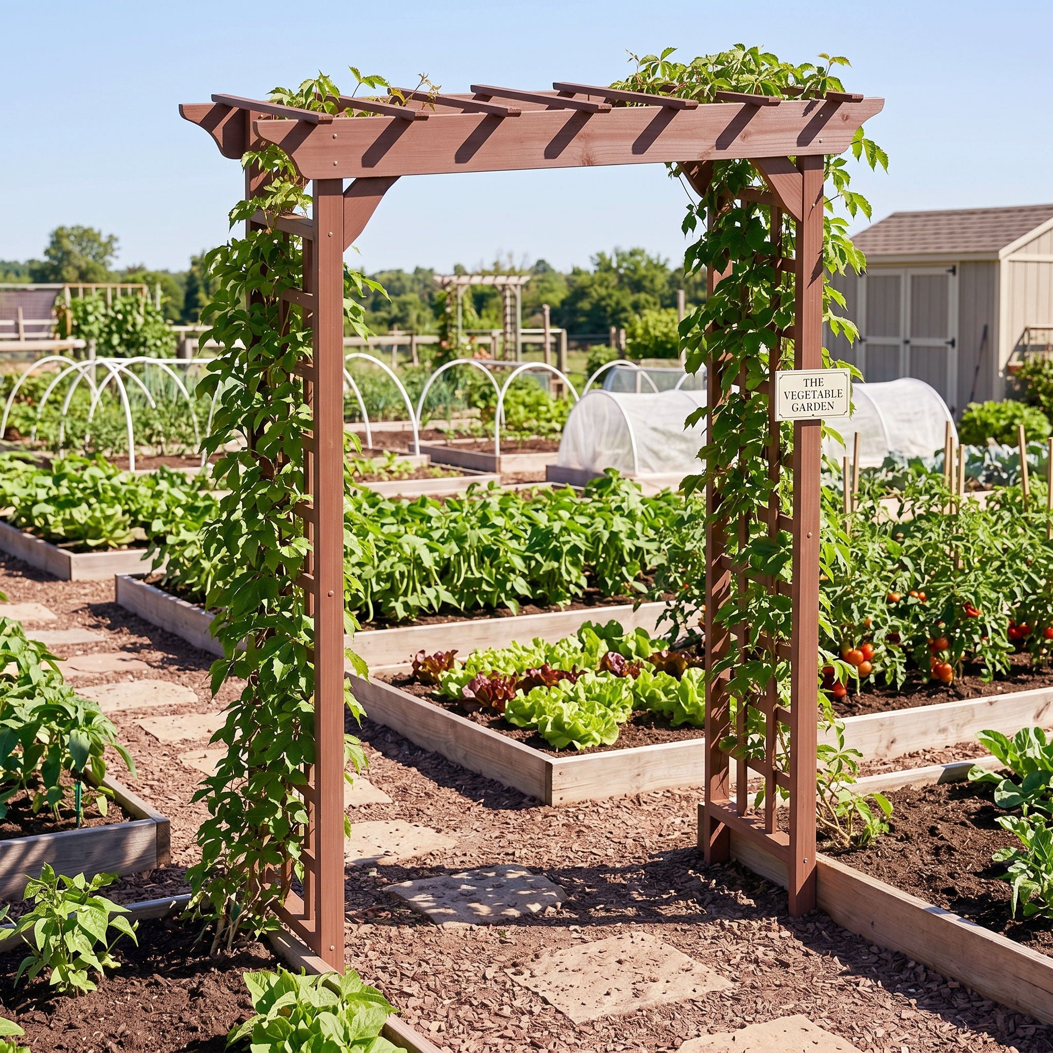 Wedding Arbor With Trellis Design