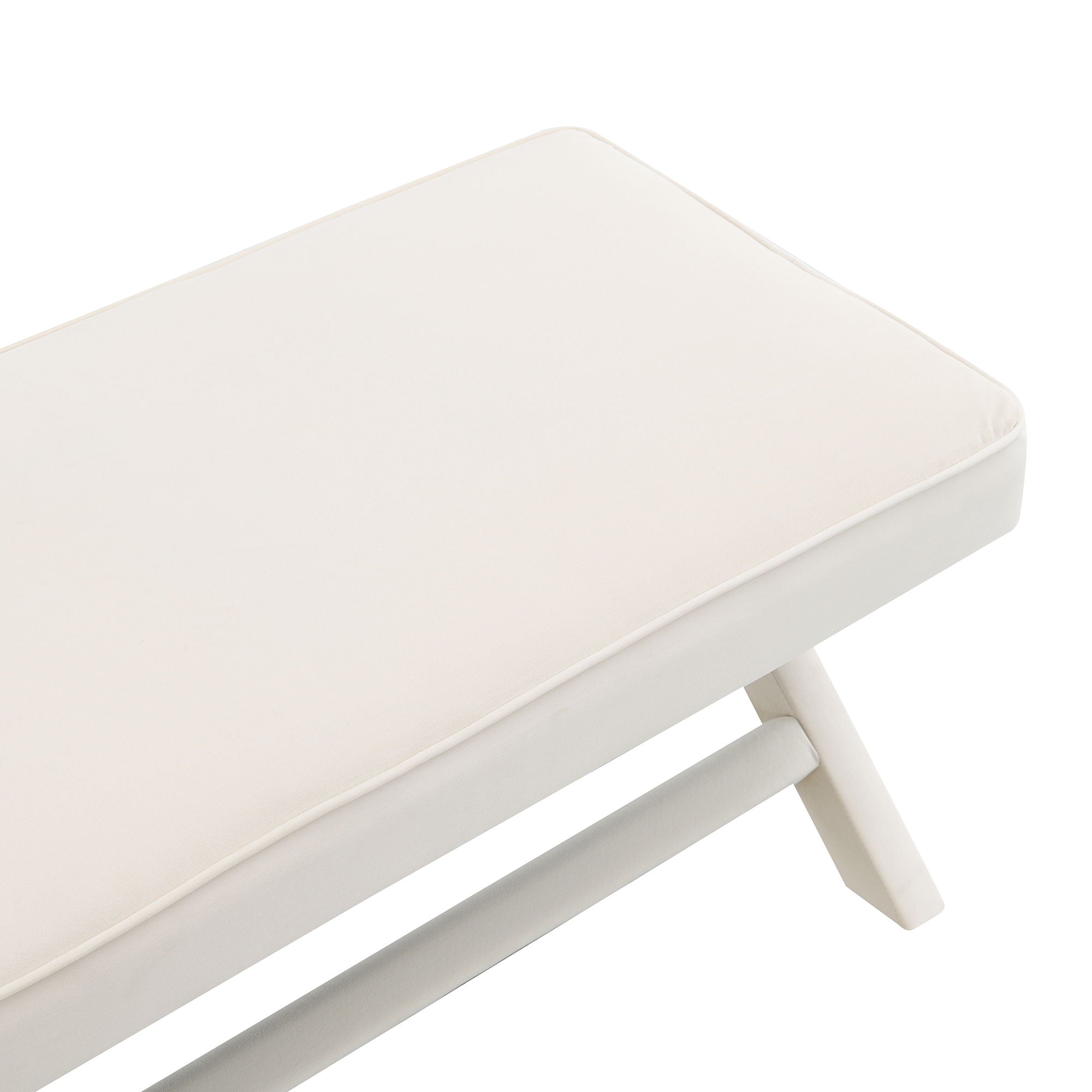 Comfort Double Bench Upholstered With X Crossed Legs