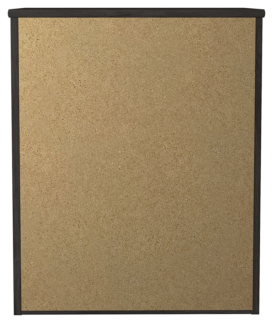 Belachime - Two Drawer Night Stand - Charcoal