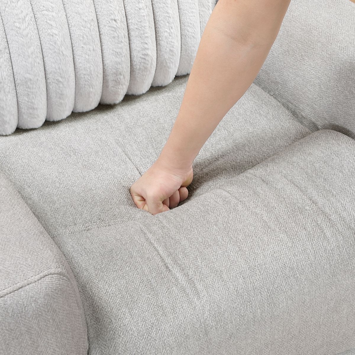 Benton - Reclining Chair - Light Gray