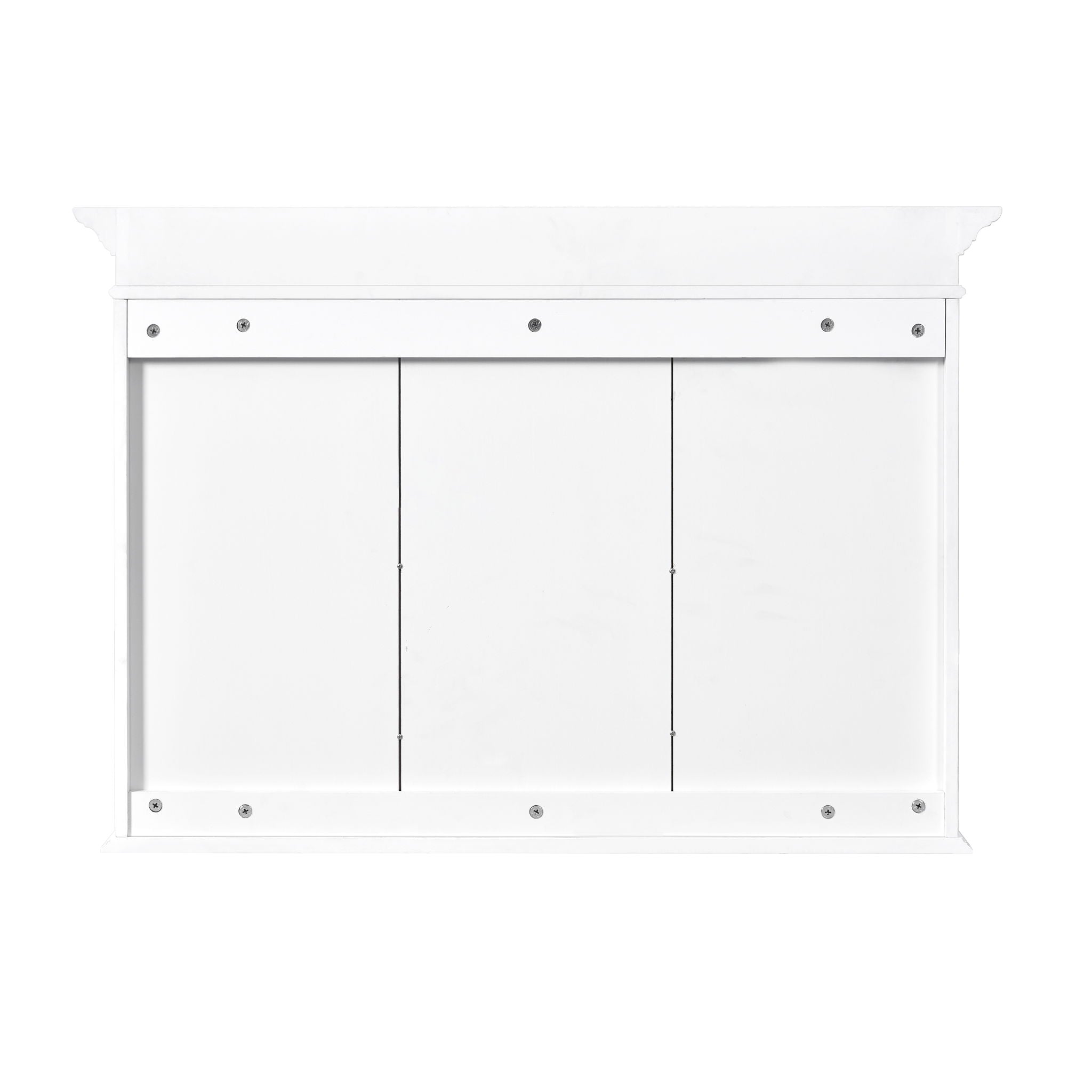 Medicine Cabinet With Mirror Door And Adjustable Shelves, Wall-Mounted Bathroom Storage Cabinet - White
