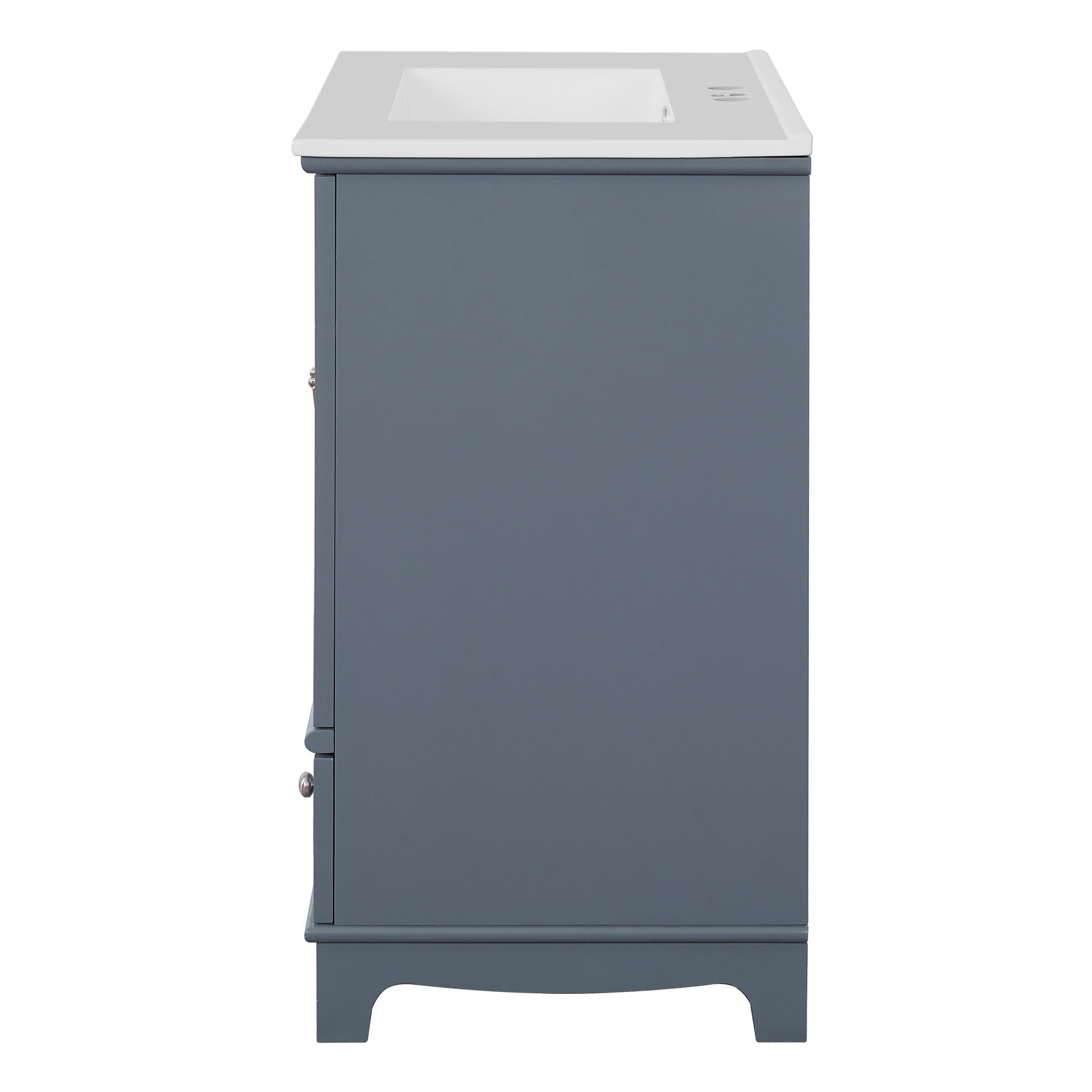 Bathroom Vanity With Sink, Cabinet With Adjustable Shelf And Drawer Divider
