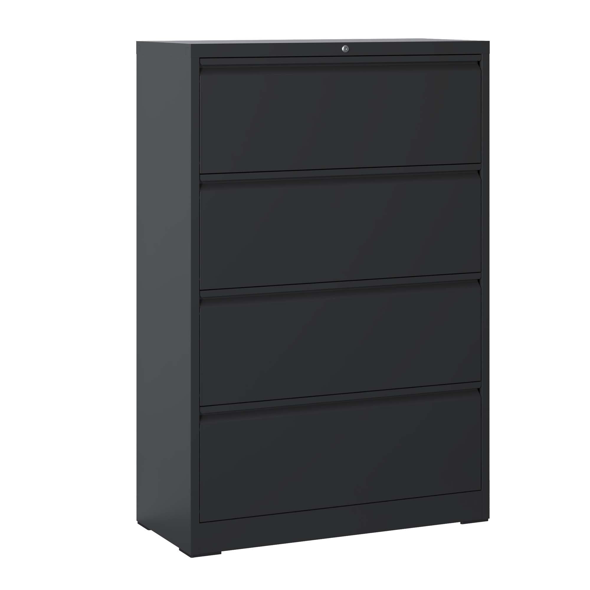 Lateral File Cabinet, Heavy Duty Filing Holds Letter/Legal/A4 Files