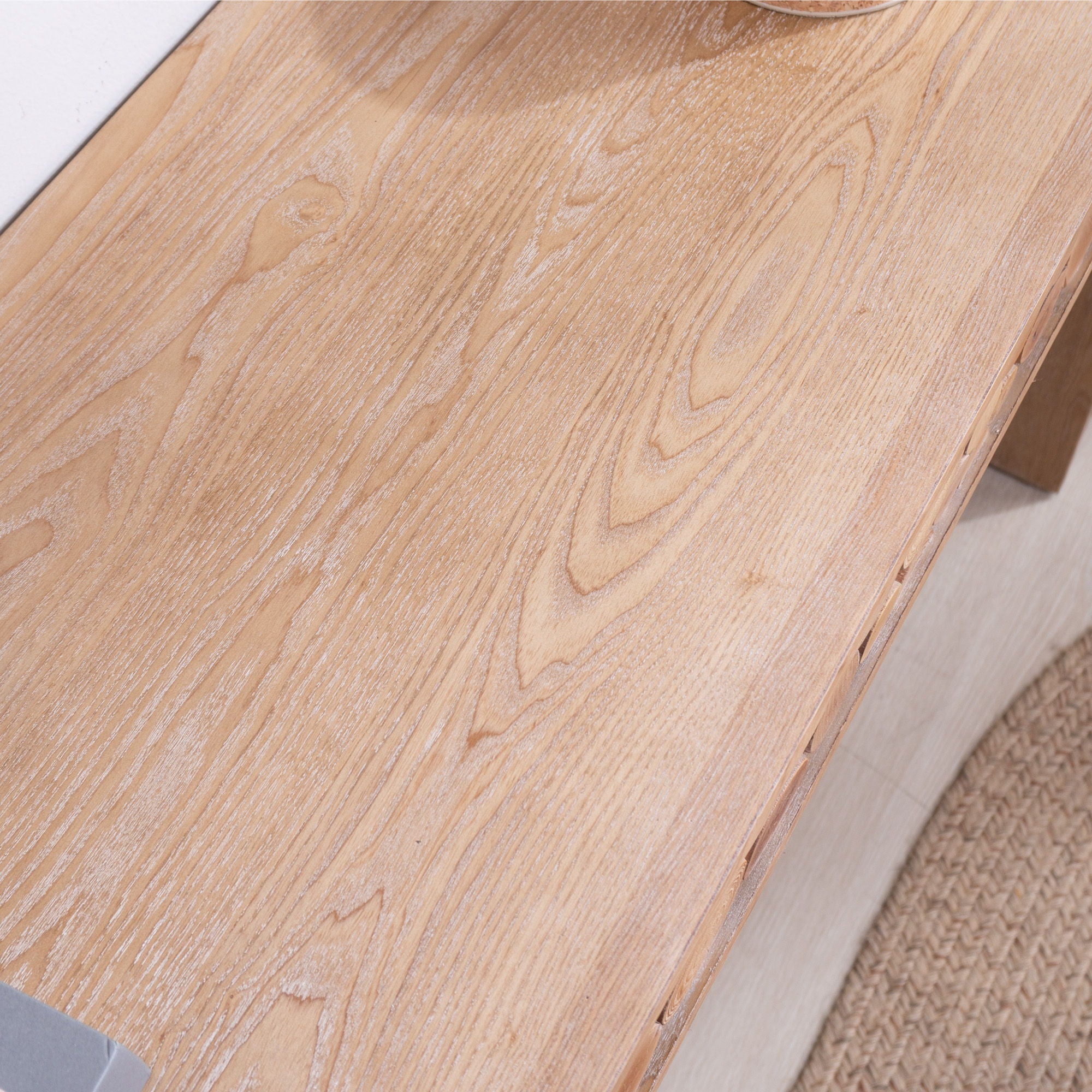 Rustic Wood Console Table With Natural Log Accents, Entryway Table, Narrow Sofa Table, Hallway Accent Table, Modern Farmhouse Style - Natural