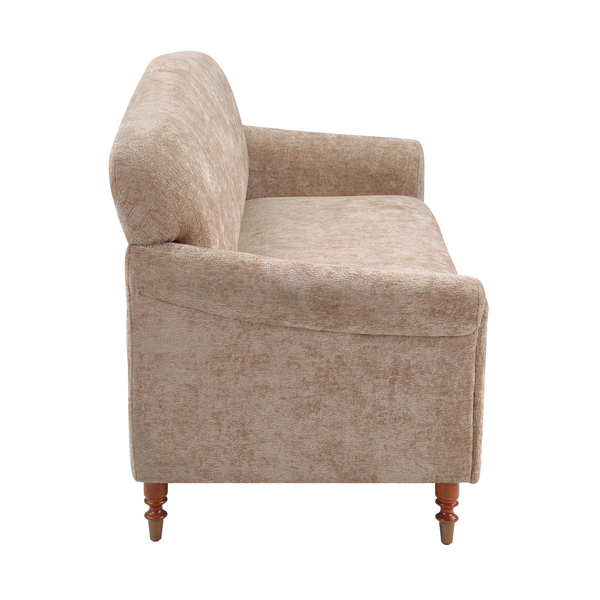 Loveseat Sofa, 2 Seater Couch With Rolled Arms