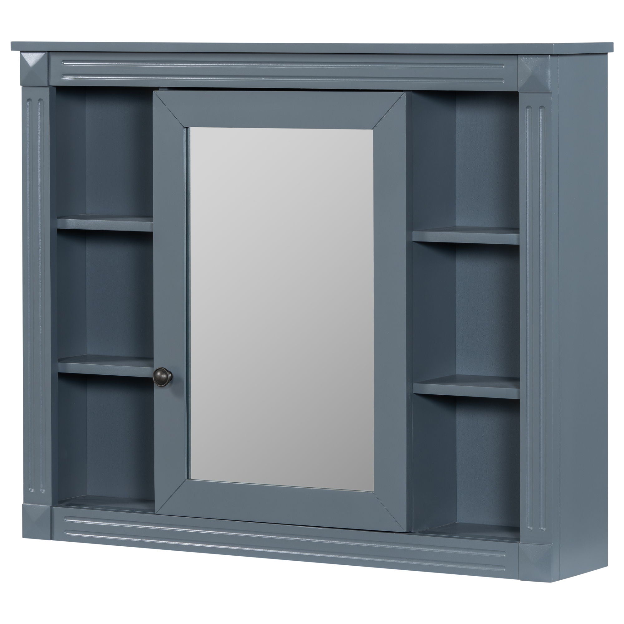 Bathroom Vanity With Top Sink, Mirror Cabinet, 2 Soft Closing Doors & 2 Drawers
