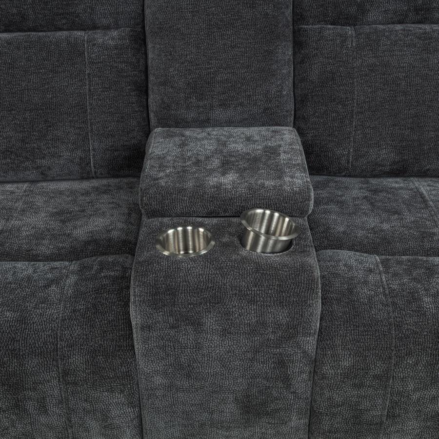Kennett - Chenille Upholstered Power Reclining Loveseat