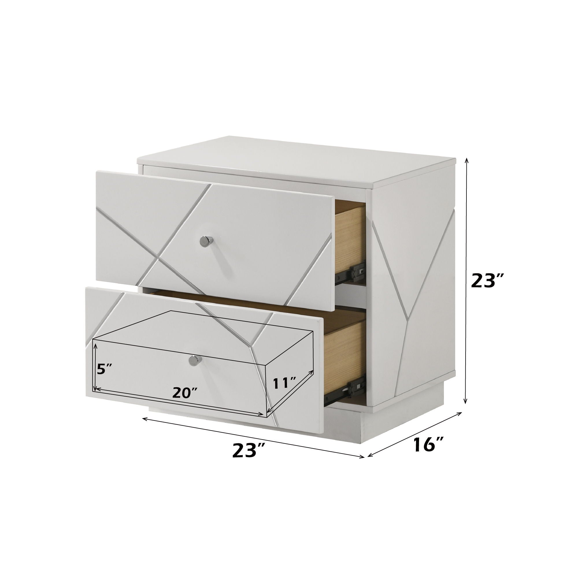 Esther - Nightstand - White