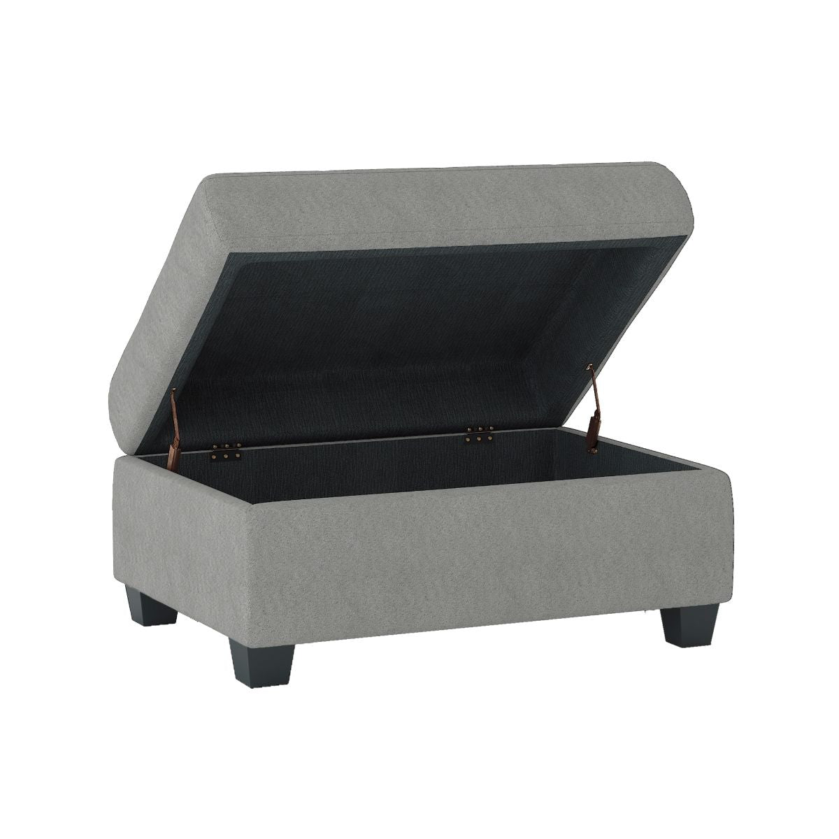 Maston - 3 Piece Reversible Sectional With Drop-Down Cup Holders And Storage Ottoman