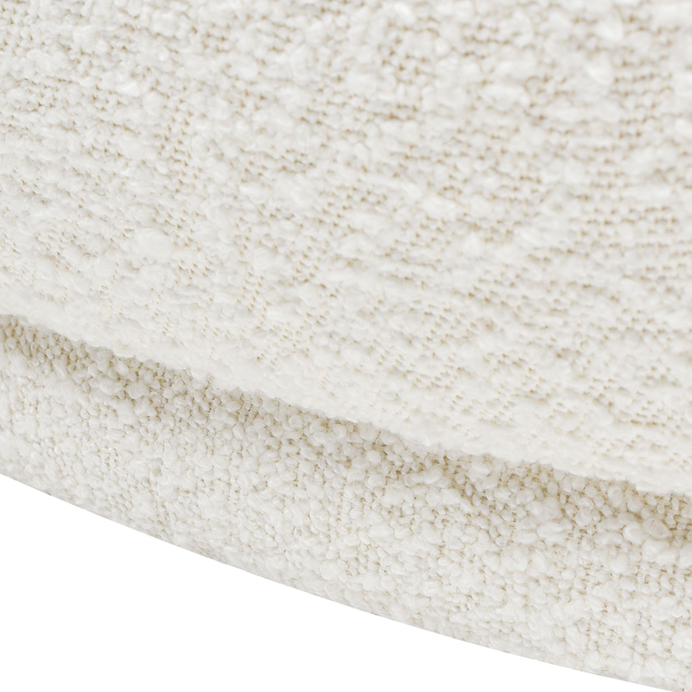 Aire - RAF Modern Rounded Chaise Lounge - Ivory White