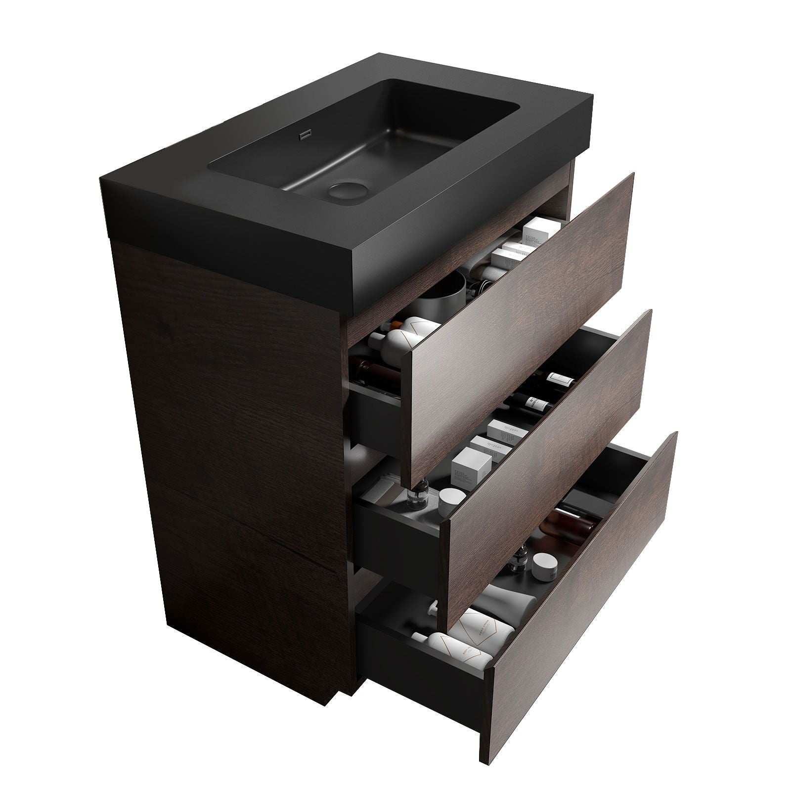 Alice - Bathroom Vanity With Large Storage, Freestanding