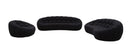 Divani Casa Yolonda - Modern Curved Black Fabric Sofa Set