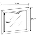 Brookmead Dresser Mirror Black