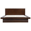 Jessica California King LED Storage Bookcase Bed Cappuccino