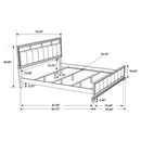 Barzini  California King Bedroom Set Black