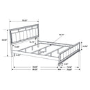 Barzini  California King Bedroom Set Black
