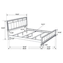Barzini  California King Bedroom Set Black