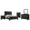 Sandy Beach  California King Bedroom Set Black