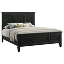 Sandy Beach 63-inch California King Panel Bed Cream White