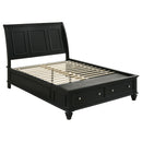 Sandy Beach  California King Bedroom Set Black