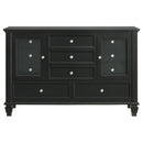 Sandy Beach  California King Bedroom Set Black
