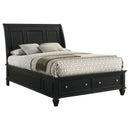 Sandy Beach 63-inch California King Panel Bed Cream White