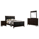 Carlton  California King Bedroom Set Cappuccino
