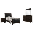 Carlton  California King Bedroom Set Cappuccino