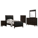 Carlton  California King Bedroom Set Cappuccino
