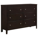Carlton  California King Bedroom Set Cappuccino