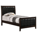 Carlton Wood California King Panel Bed Cappuccino