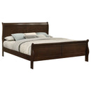 Louis Philippe 47-inch  Sleigh Panel Bed White